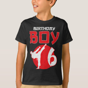 T-shirt Karate Taekwondo 6 Ans Anniversaire Arts Martiaux