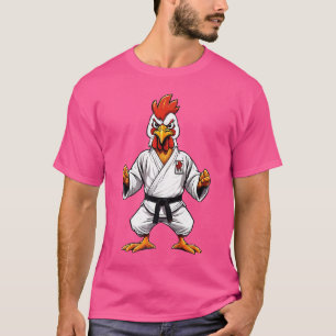 T-shirt Karate Taekwondo Judo Kung Fu Chicken Rooster Cade