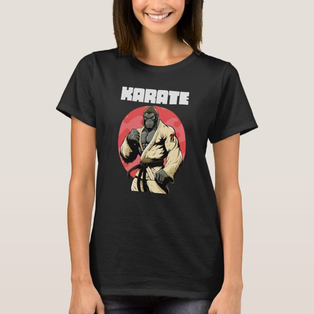 T-shirt Karateka Karate Gorilla (Devant)