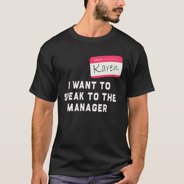 T-shirt Karen Halloween Costume - Drôle (Devant)