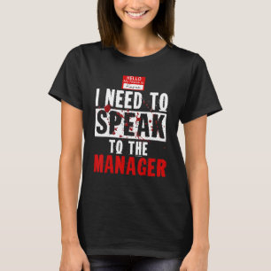 T-shirt Karen Halloween Costume Je Dois Parler À L'Homme