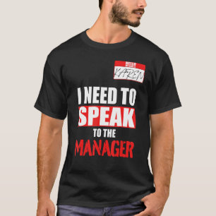 T-shirt Karen Halloween Costume Je Dois Parler À L'Homme