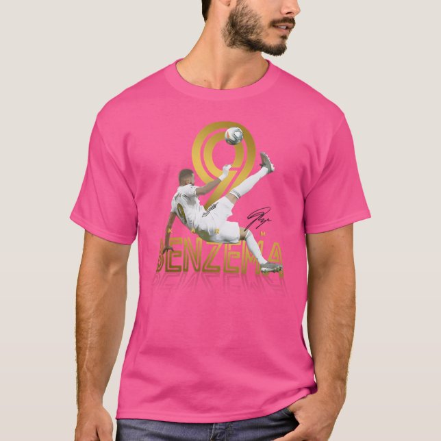 T-shirt Karim Benzema No.09 Joueur de football (Devant)