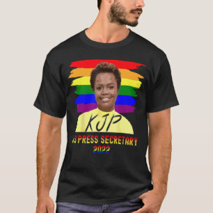 T-shirt Karine Jean Pierre Premier Attaché de presse Black