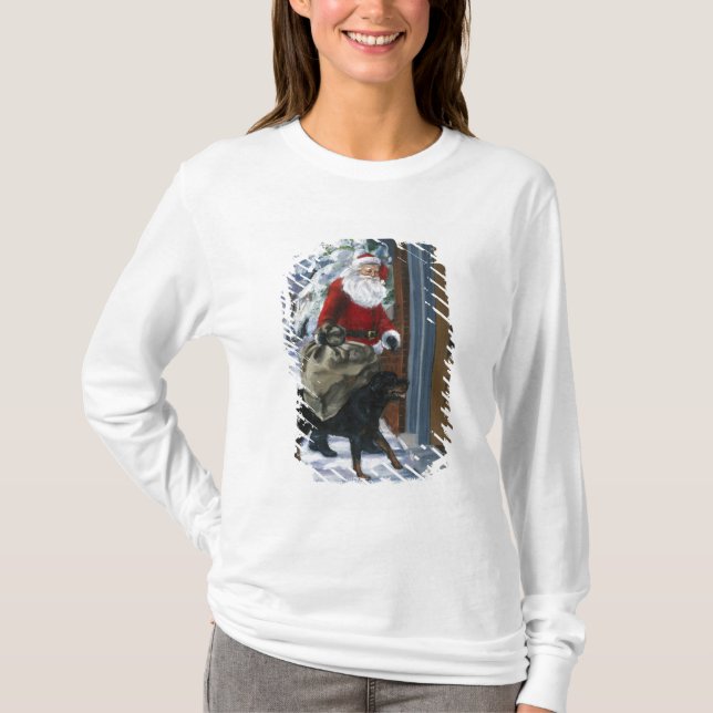 T-shirt Karl aidant le père noël de <Carl's Christmas> b (Devant)