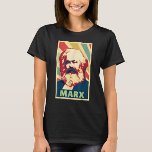 T-shirt Karl Marx couleurs Vintages