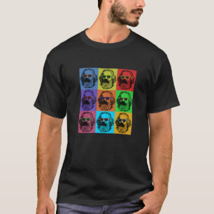 T-shirt Karl Marx Pop Art, Portrait Revolutioniere, Retro