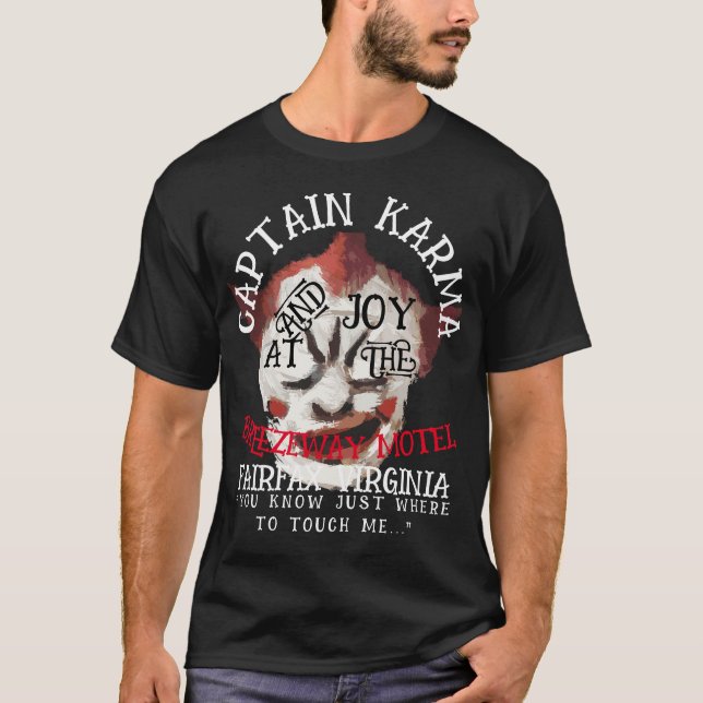 T-shirt Karma Captain & Joy Breezeway Motel Fairfax VA (Devant)