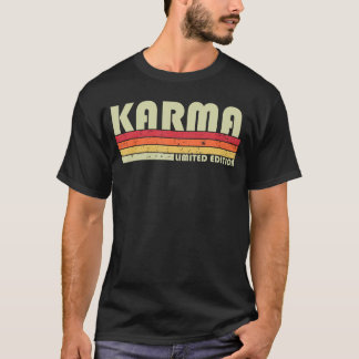 T-shirt Karma Name Personalized Retro Vintage 80s 90s Birt