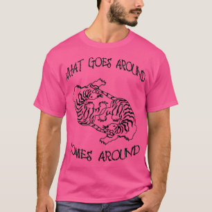 T-shirt Karma Tiger noir ce qui se passe autour de 1