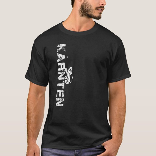 T-shirt Kärnten Carinthian Armoiries Carinthia Drapeau Moi (Devant)