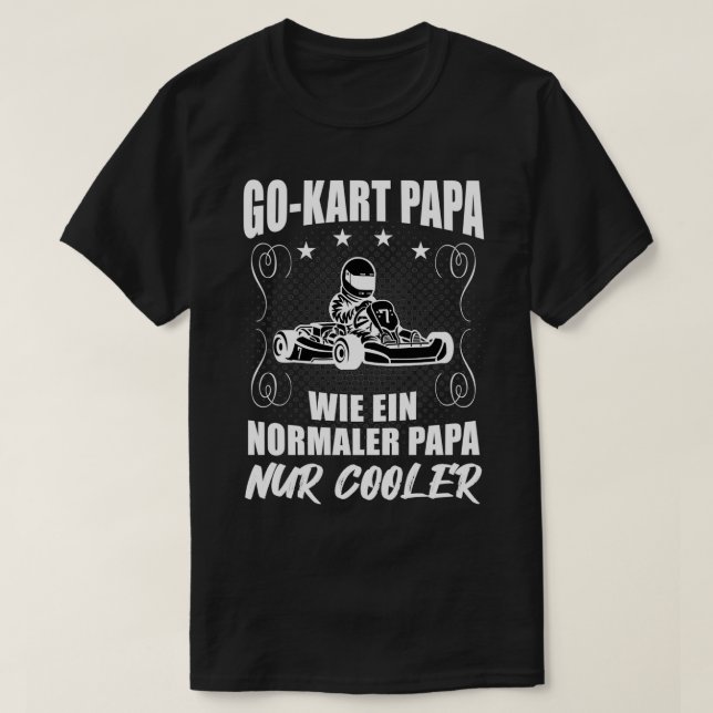 T-shirt Kart Gokart Papa Père Cool Karting Cadeau 2 (Design devant)