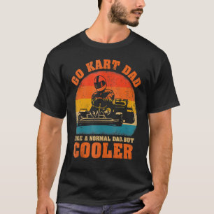 T-shirt Kart Papa Vintage Retro Kart Racing Papa's D