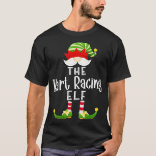 T-shirt Kart Racing Elf Group Noël Funny Pajama Party