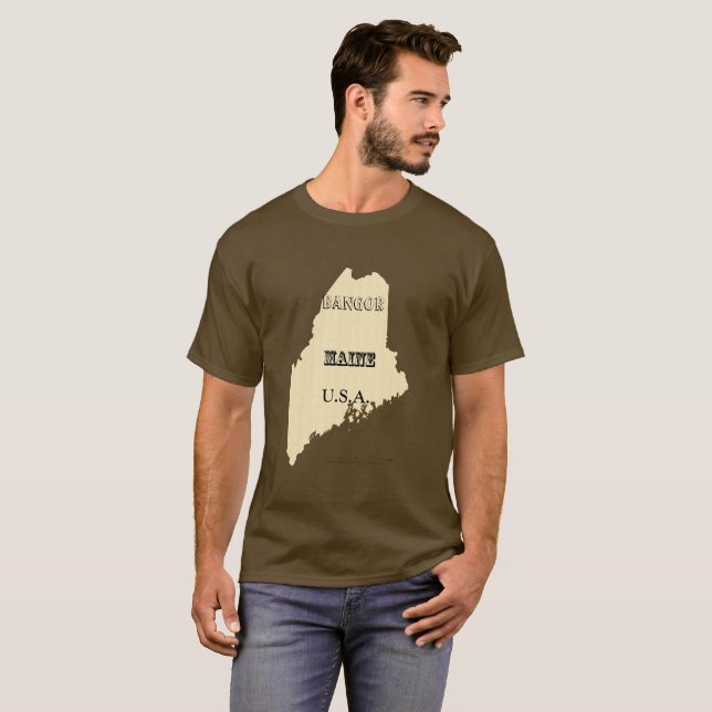 T - Shirt - Karte mit Stadt verwalten (Vorne ganz)