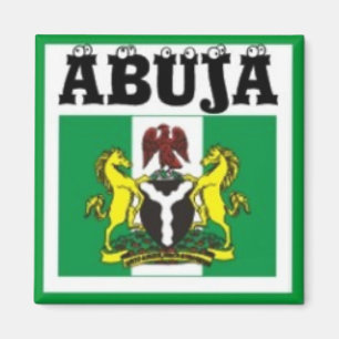 T - Shirt Karte NO1 Abuja, Nigerias und usw. Magnet
