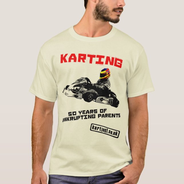 T-shirt Karting 50 ans de parents de faillite (Devant)