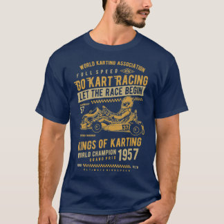 T-shirt Karting Gift Race Kart Enfants Adultes Go Kart