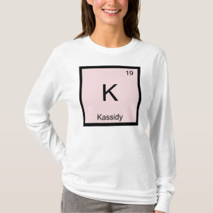 T-shirt Kassidy  Nom Élément Chimique Tableau Périodique