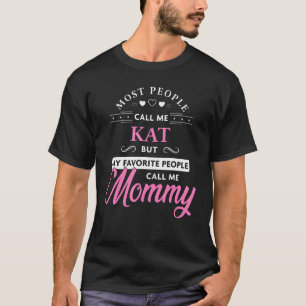 T-shirt Kat Nom Cadeau Maman personnalisée 1
