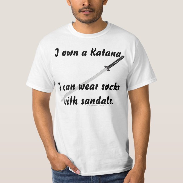 T-shirt Katana contre la mode (Devant)
