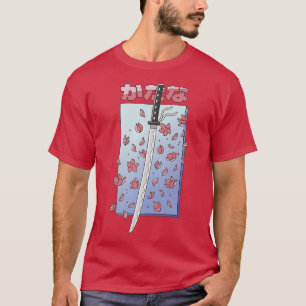 T-shirt Katana Style japonais Fleur de cerisier Sakura Jap