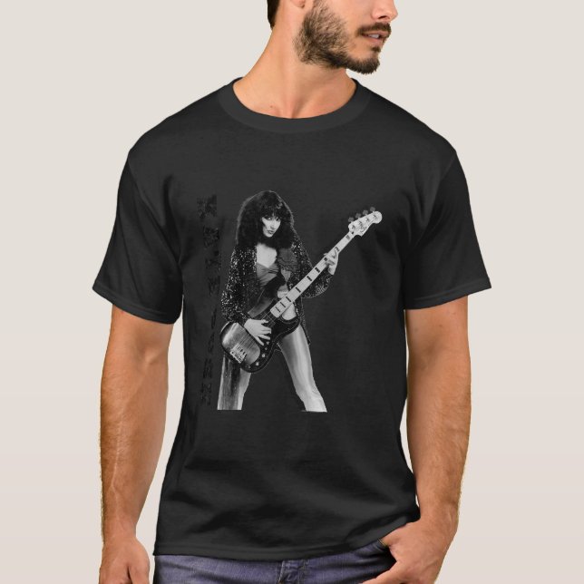 T-shirt Kate Bush Jouer basse drôle cadeau (Devant)