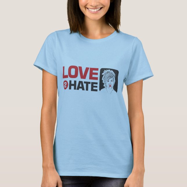 T-shirt kate de haine de l'amour 2 (Devant)