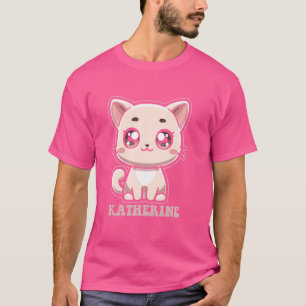 T-shirt Katherine Cute Kitty Conception de chats pour fill