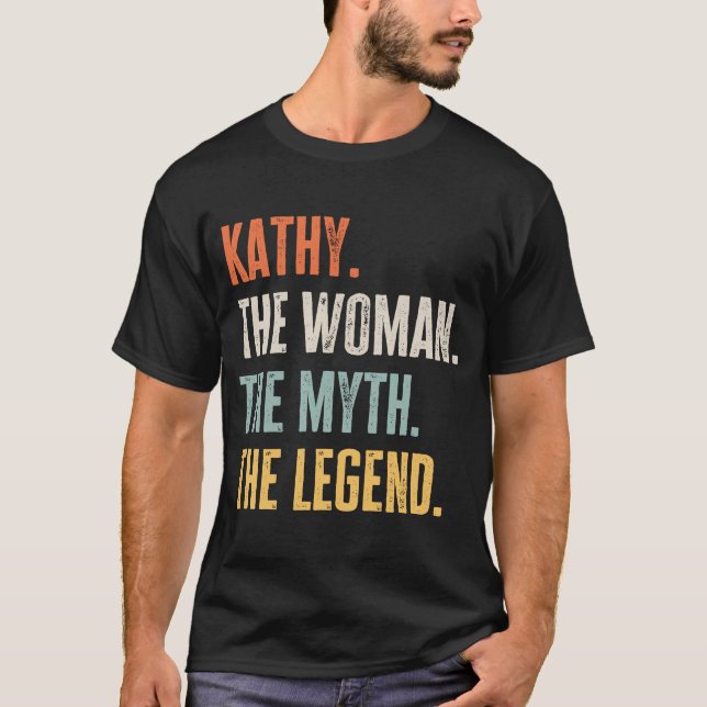T-shirt Kathy La Meilleure Femme Mythe Légende Meilleur No (Devant)