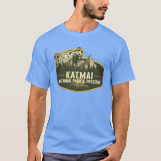 T-shirt Katmai National Park And Preserve Alaska Retro Bad