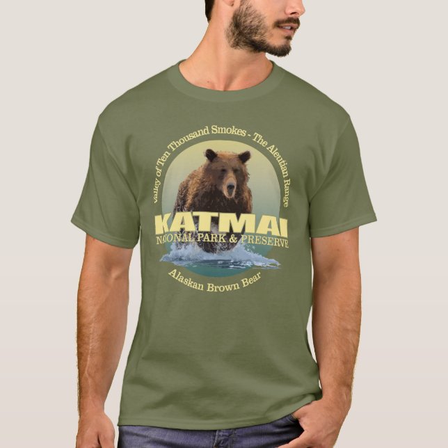 T-shirt Katmai (Ours Brown) WT (Devant)