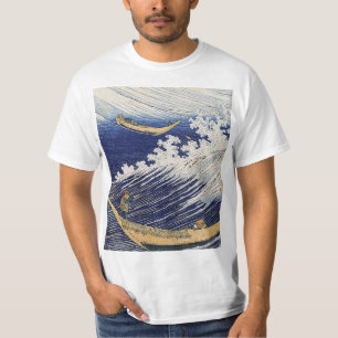T-shirt Katsushika Hokusai. vagues