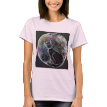 T - Shirt Katze auf dem Mond