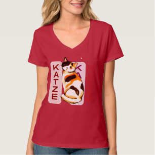 T-shirt Katze, Simple Cute Valentines jour Chat Maman Cade