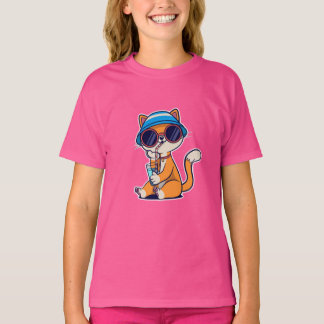 T-Shirt Katze Urlaub 