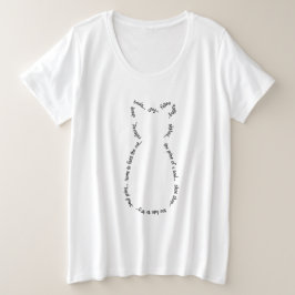 T - Shirt Katzenklammer Plus Größe (Schwarzer Text