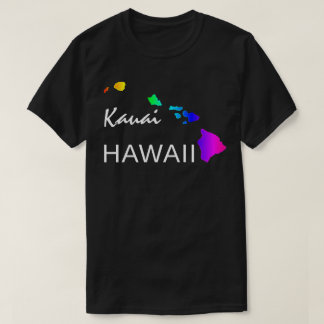 T-SHIRT KAUAI - ÎLES HAWAII NEON RAINBOW