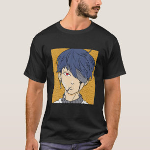 T-shirt Kawaii Anime Boy Lofi Aesthétique Rétro 90S Japona
