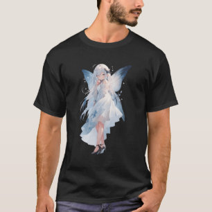 T-shirt Kawaii Anime Dans Une Robe Bleue