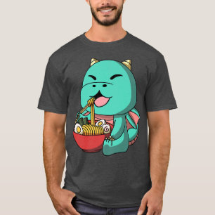 T-shirt Kawaii Anime Dragon nouilles asiatiques japonais R
