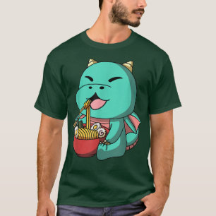 T-shirt Kawaii Anime Dragon nouilles asiatiques japonais R