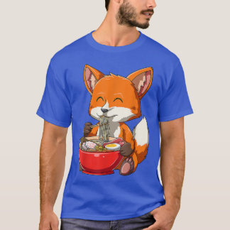 T-shirt Kawaii Anime Fox Ramen nouilles Lover Kawaii Japan
