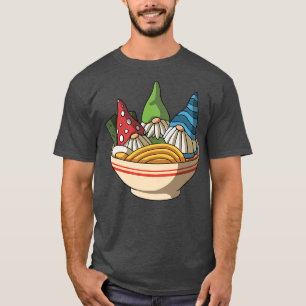T-shirt Kawaii Anime Gnomes Asiatiques nouilles Japonaises