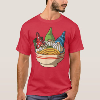 T-shirt Kawaii Anime Gnomes nouilles asiatiques Ramen japo