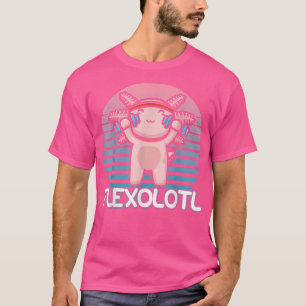 T-shirt Kawaii Aolotl Poids Levant Drôle Entraînement Gym