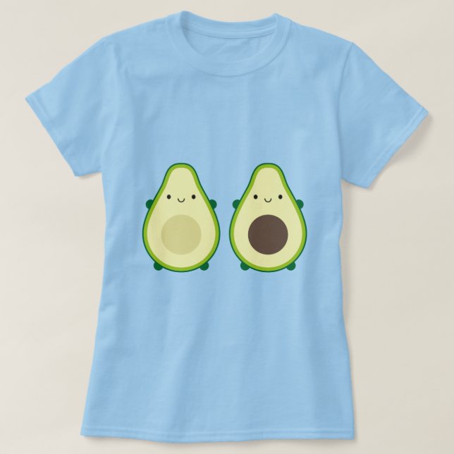 T-shirt Kawaii Avocado (Design devant)
