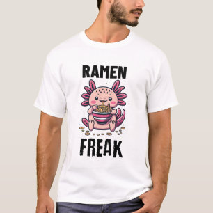 T-shirt Kawaii Axalotl manger Ramen