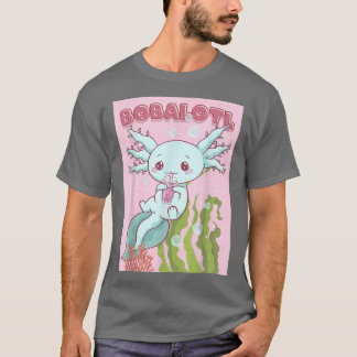 T-shirt Kawaii Axolotl Boba Bubble Tea Japonais