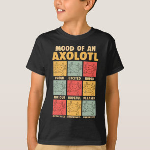 T-shirt Kawaii Axolotl Mood Amphibian Plaisanterie